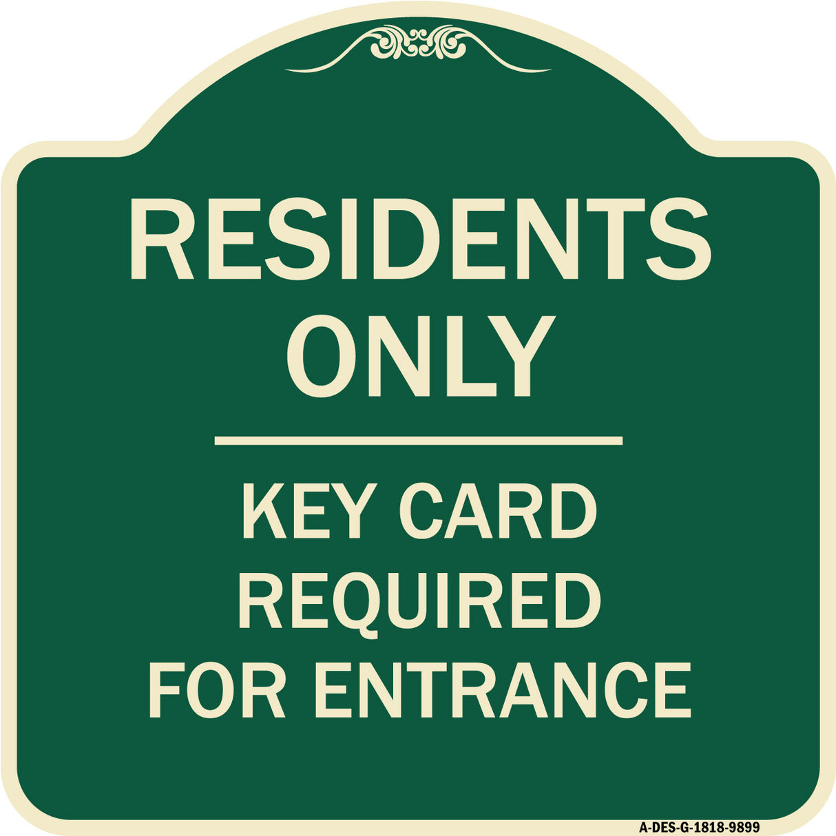 Residence-only-key Card