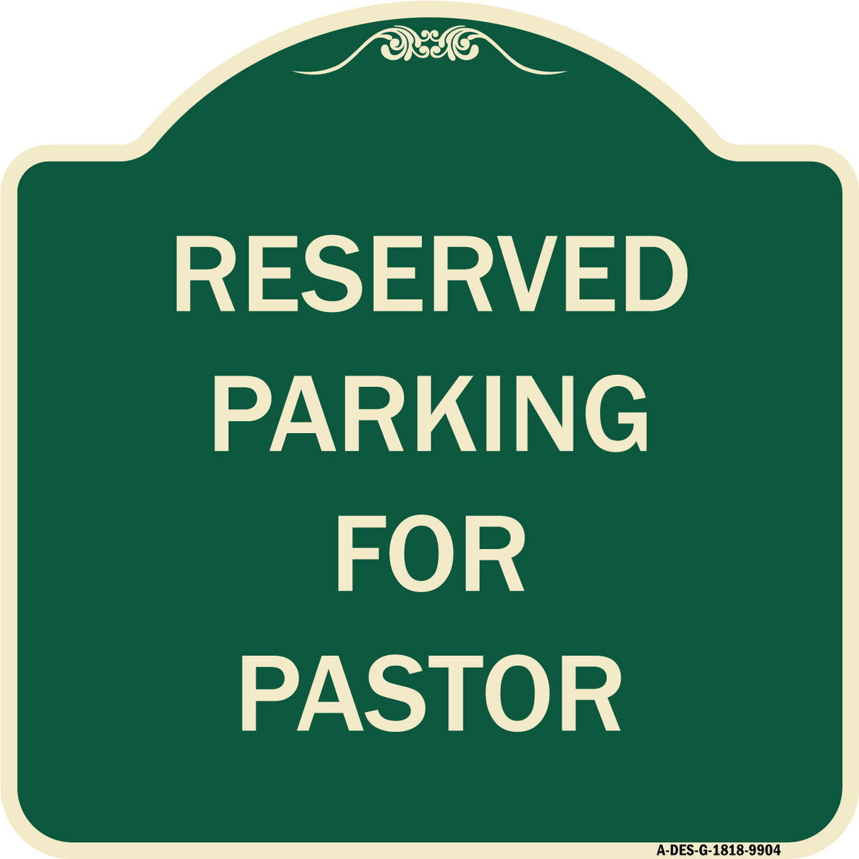Reserved Parking For Pastor