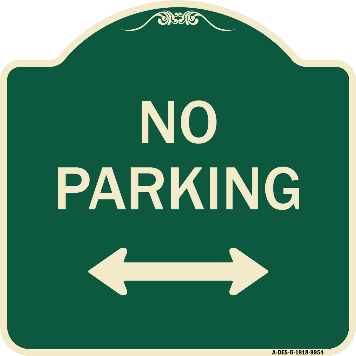 No Parking With Bidirectional Arrow