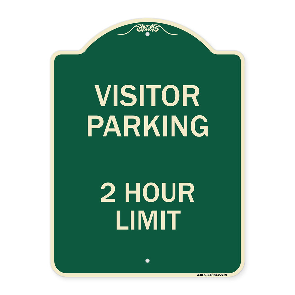 Visitor Parking Sign Visitor Parking 2 Hour Limit