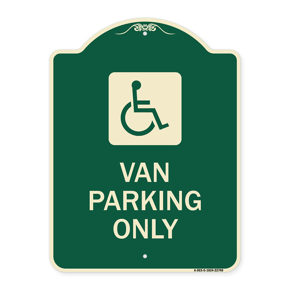Van Parking Only (With Handicap Symbol)