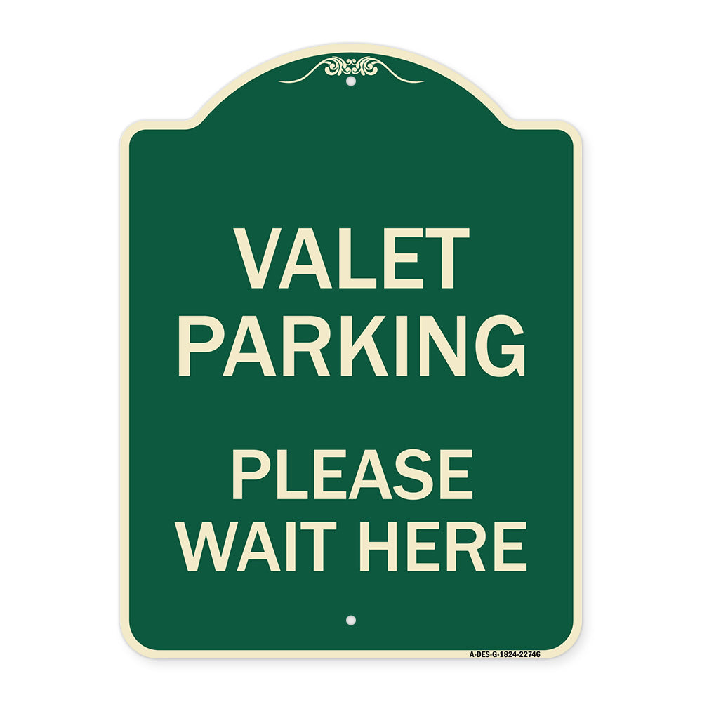 Valet Parking Please Wait Here