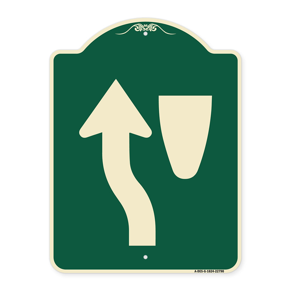 Traffic Sign Keep Left Symbol