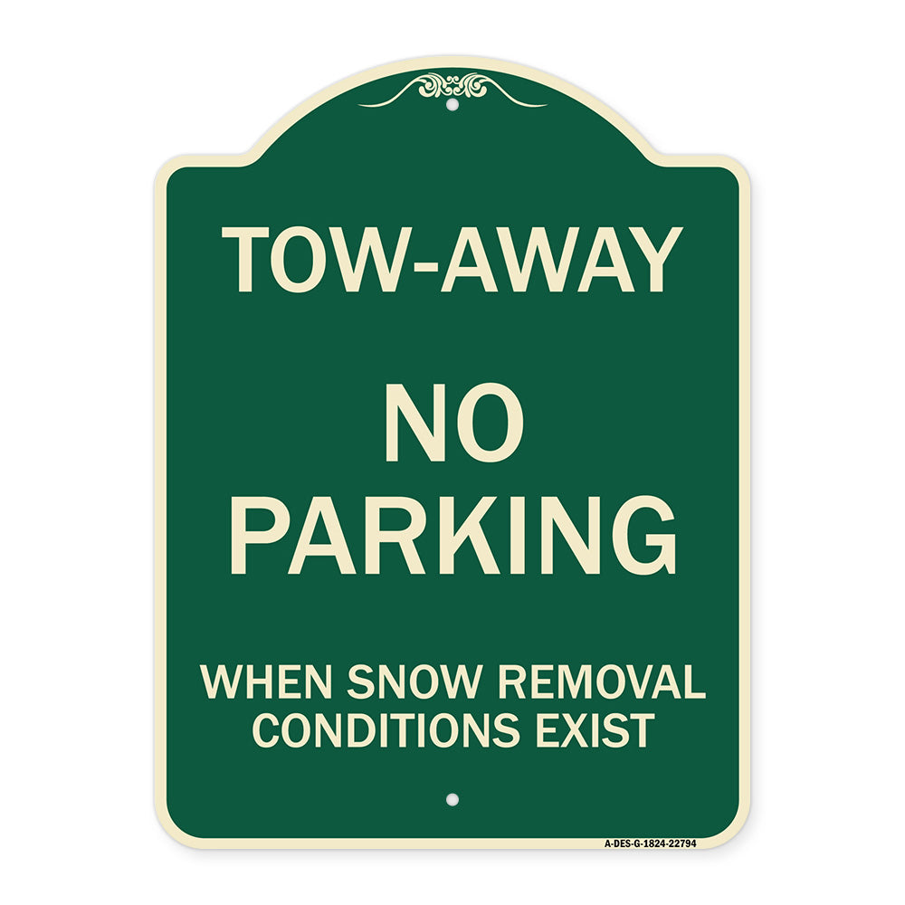 Tow-Away No Parking When Snow Removal Conditions Exist