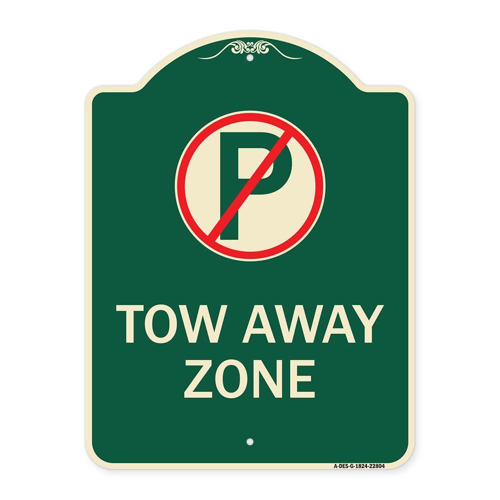 Tow Away Zone (No Parking Symbol)