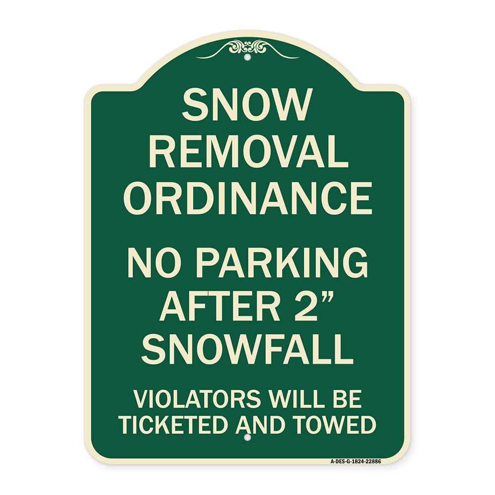 Snow Removal Ordinance - No Parking After 2 Snowfall