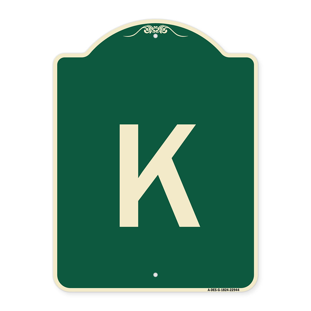Sign with Letter K