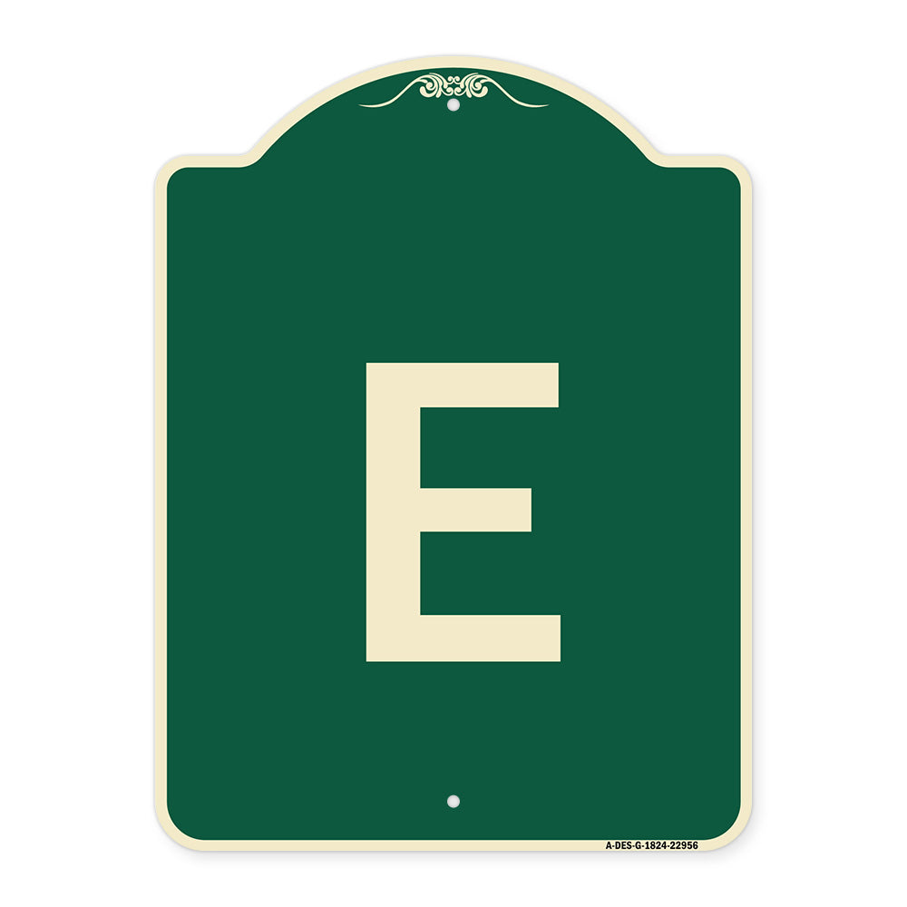 Sign with Letter E