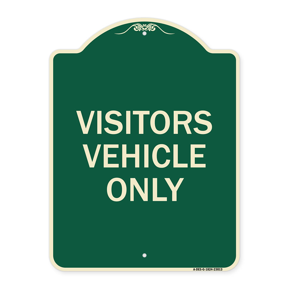 Reserved Parking Sign Visitor Vehicles Only
