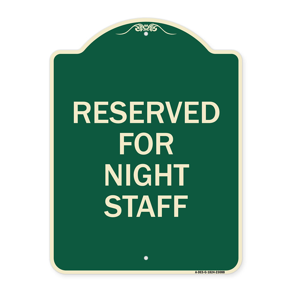 Reserved Parking for Night Staff