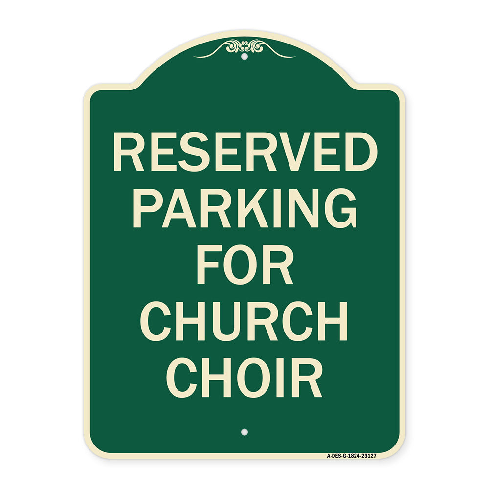 Reserved Parking for Church Choir