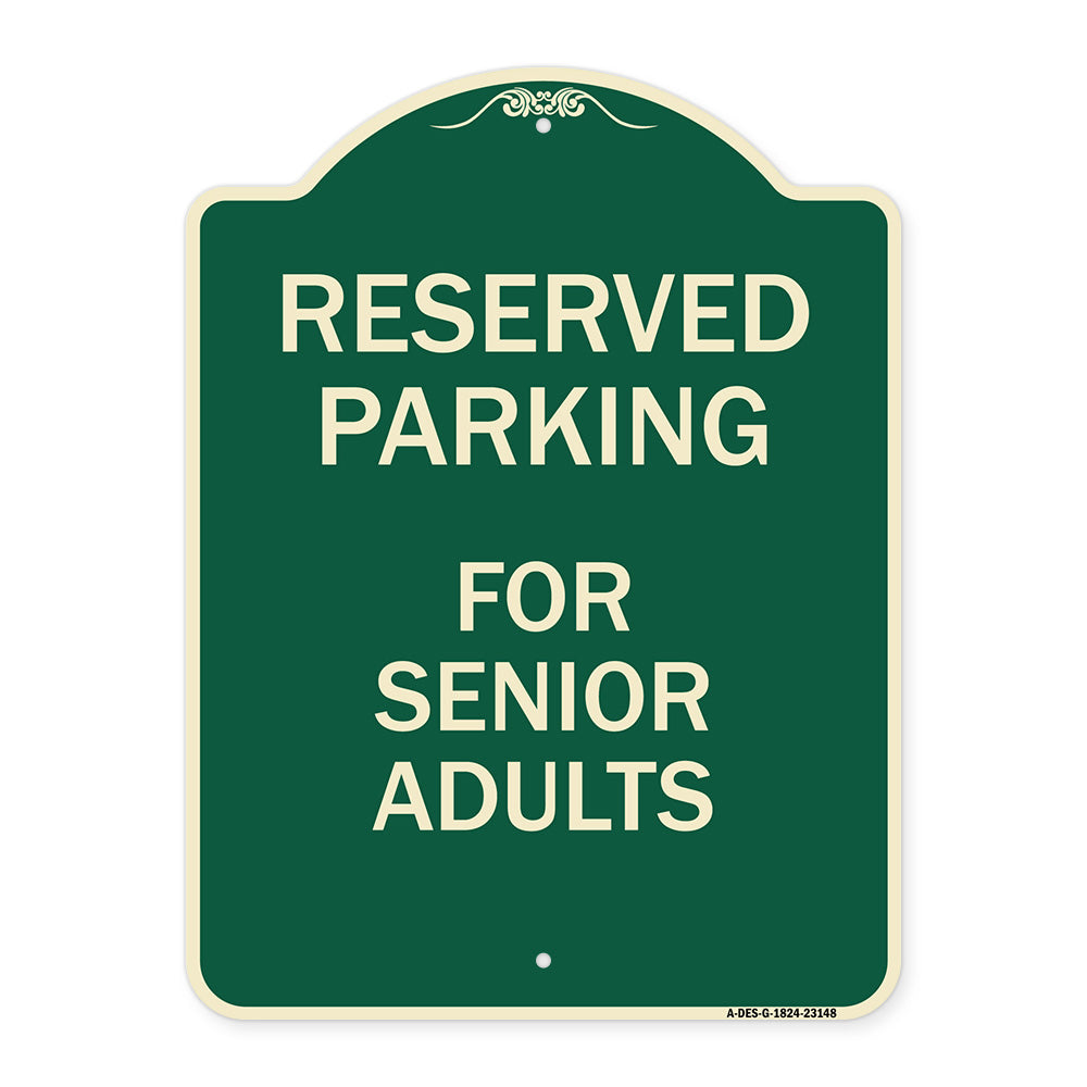 Reserved Parking - for Senior Adults