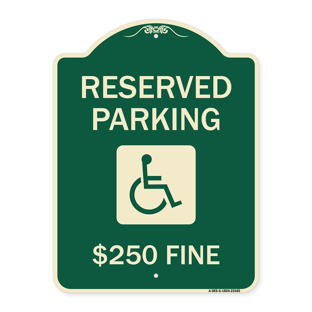 Reserved Parking $250 Fine (With Graphic)