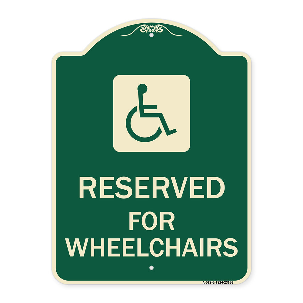 Reserved for Wheelchairs with Graphic