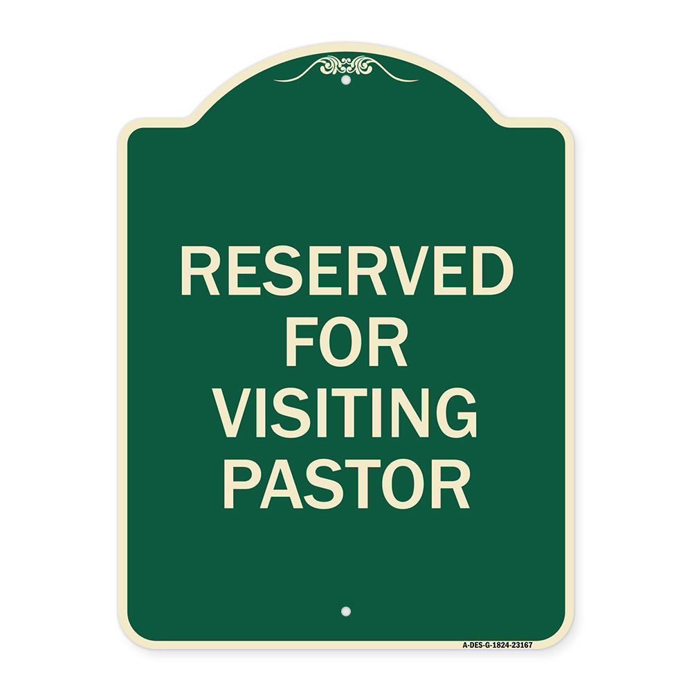 Reserved for Visiting Pastor
