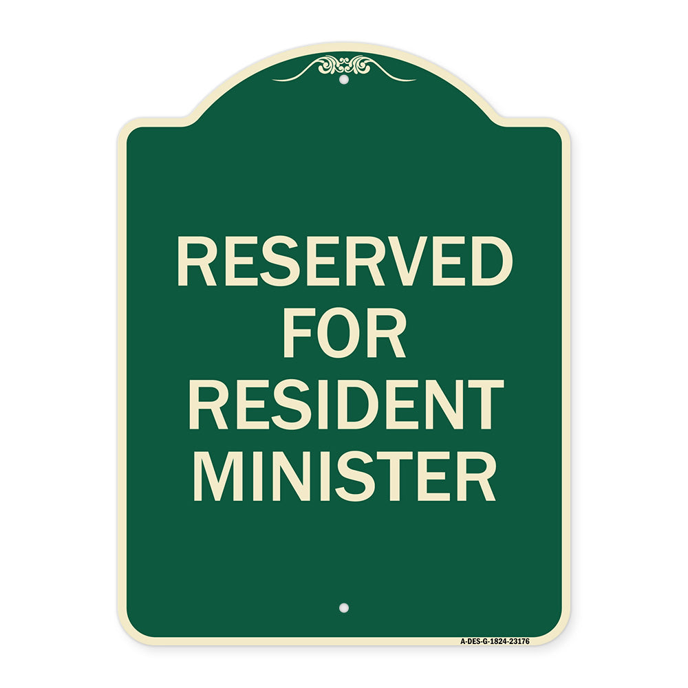 Reserved for Resident Minister