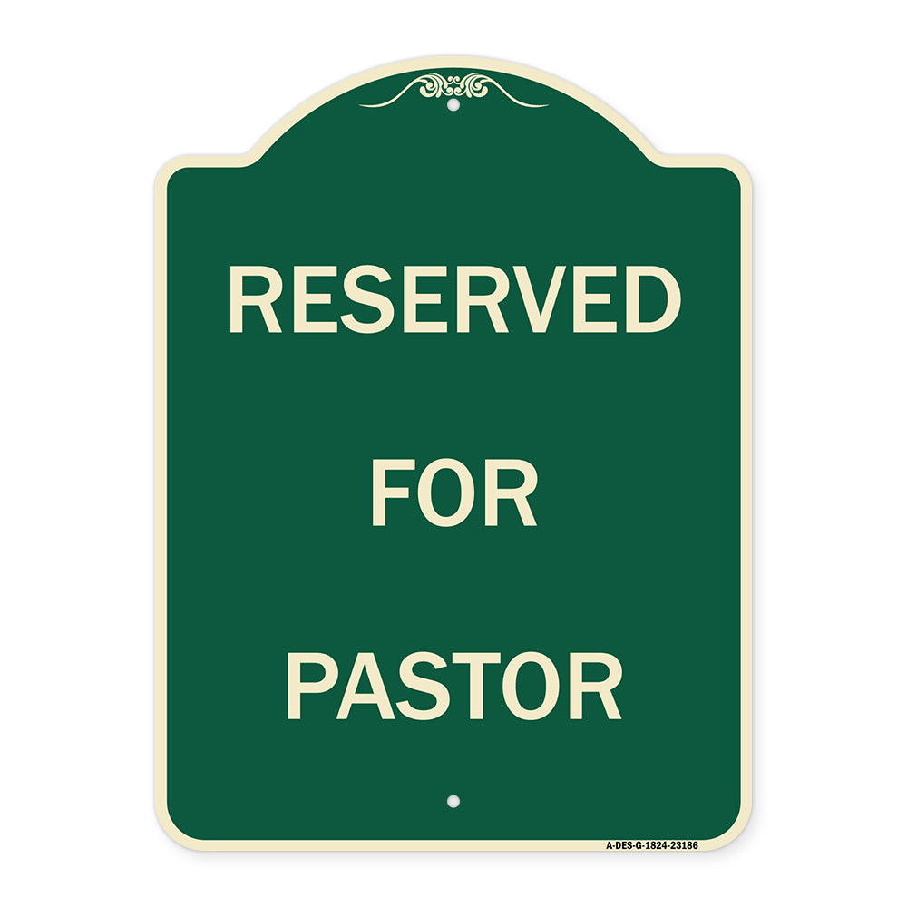 Reserved for Pastor