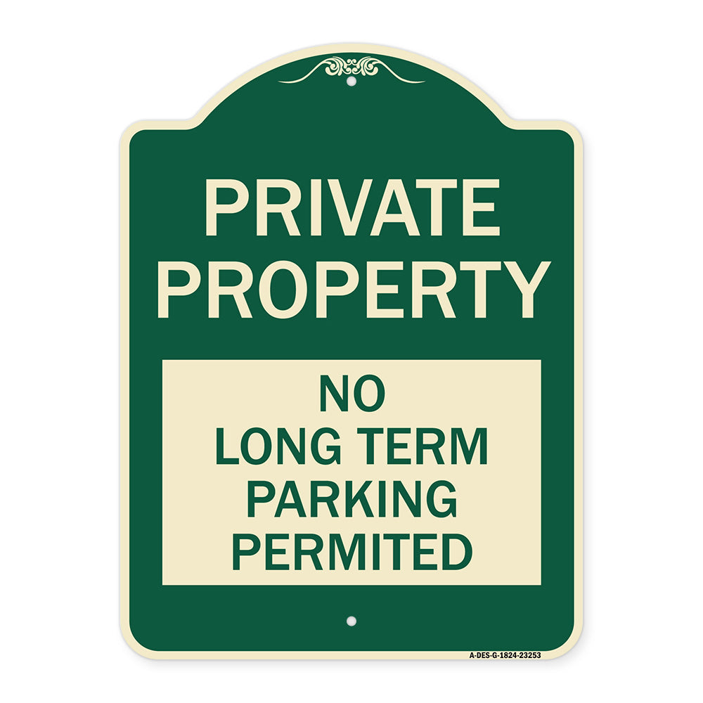 Private Property - No Long-Term Parking Permitted