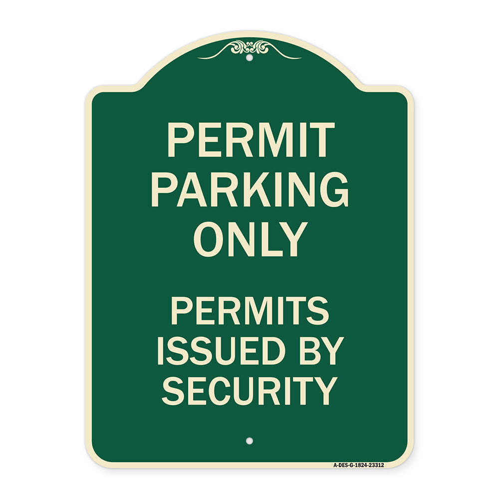 Permit Parking Only Permits Issued by Security