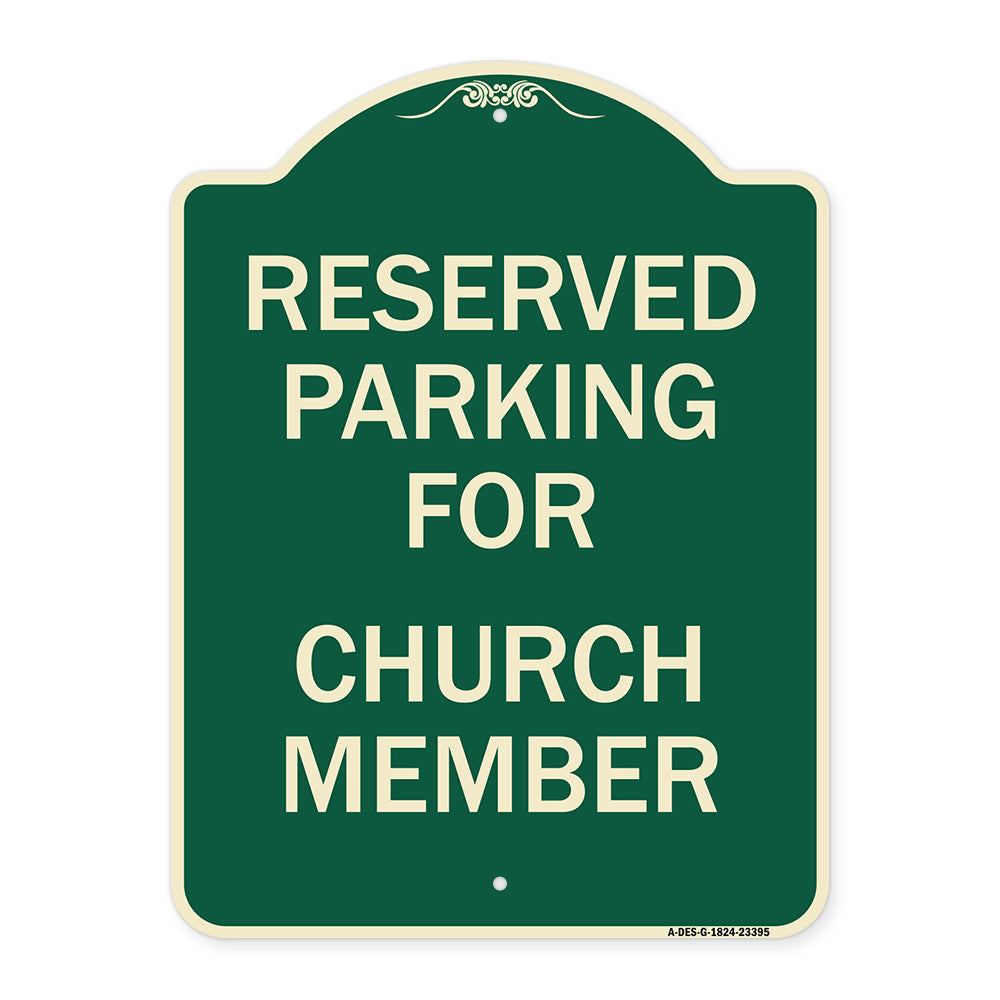 Parking Reserved for Church Member