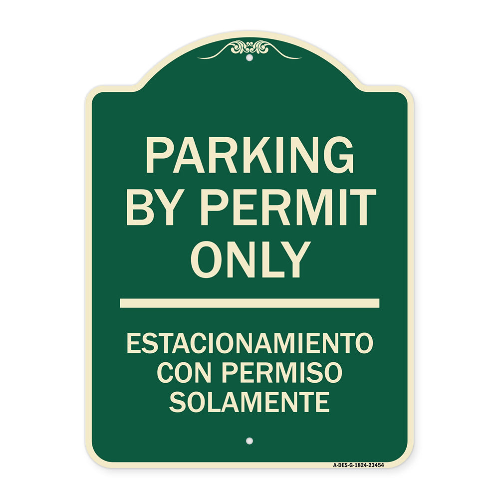 Parking by Permit Only - Estacionamiento Con Permiso Solamente