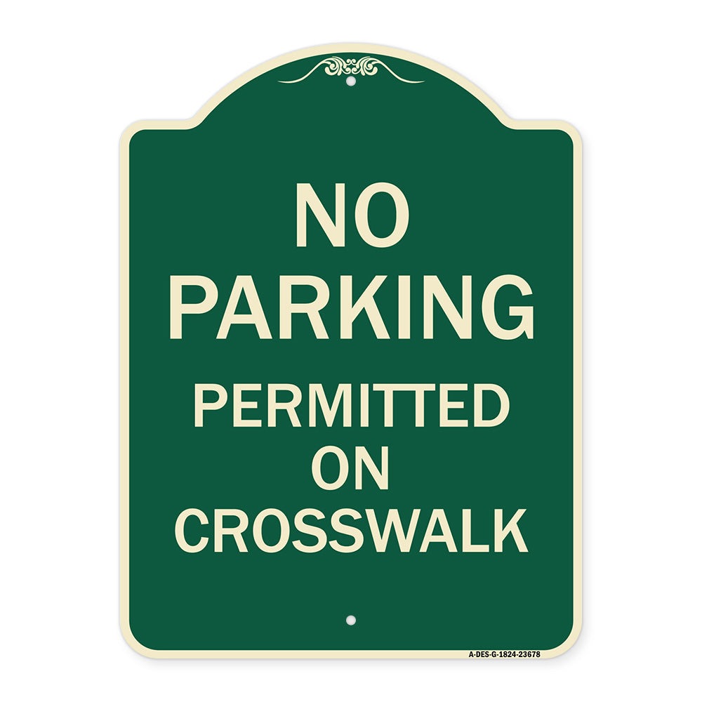 No Parking Permitted on Crosswalk