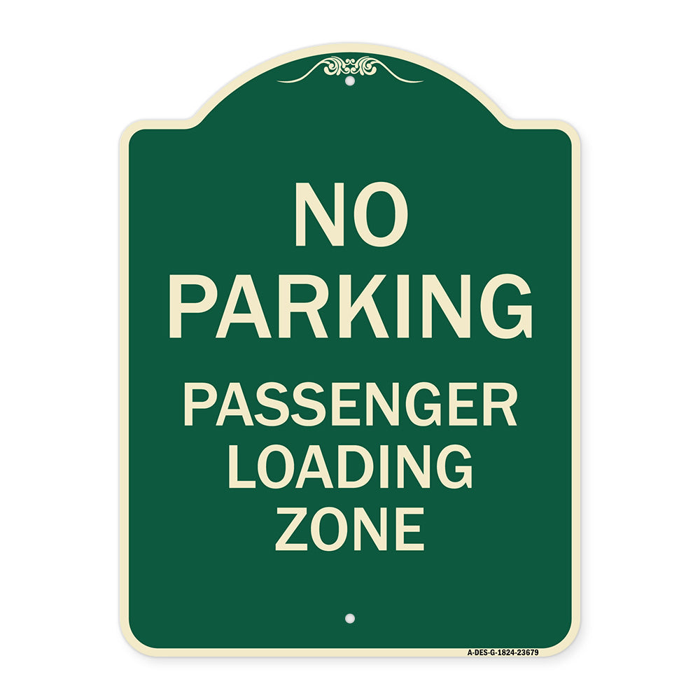No Parking Passenger Loading Zone