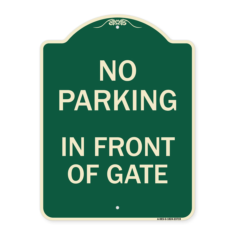 No Parking in Front of Gate