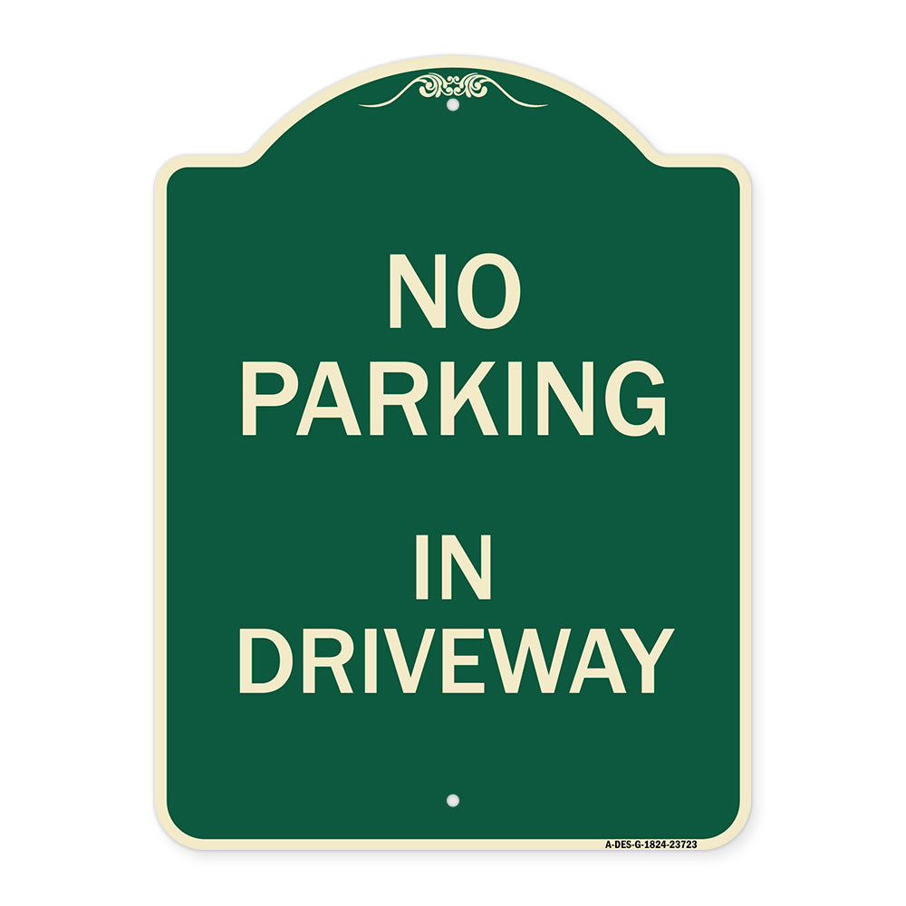 No Parking in Driveway