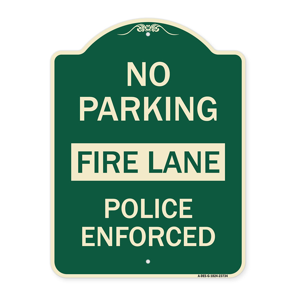 No Parking Fire Lane Police Enforced