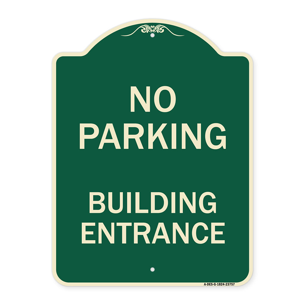 No Parking Building Entrance