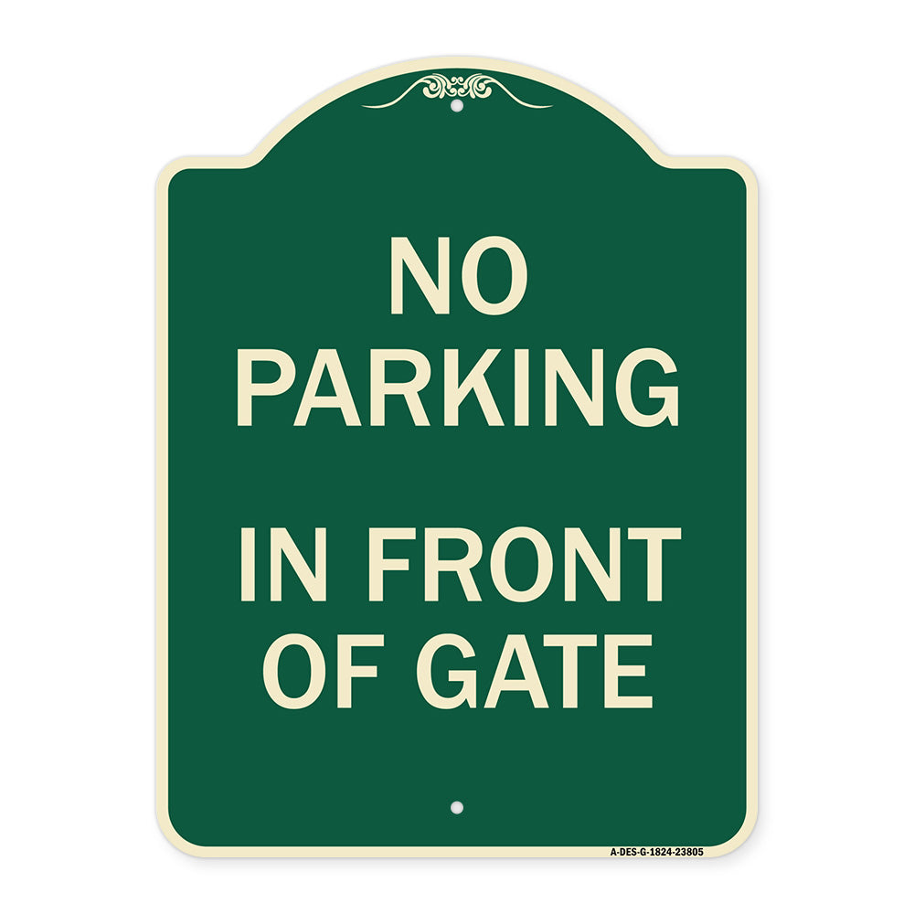 No Parking - in Front of Gate