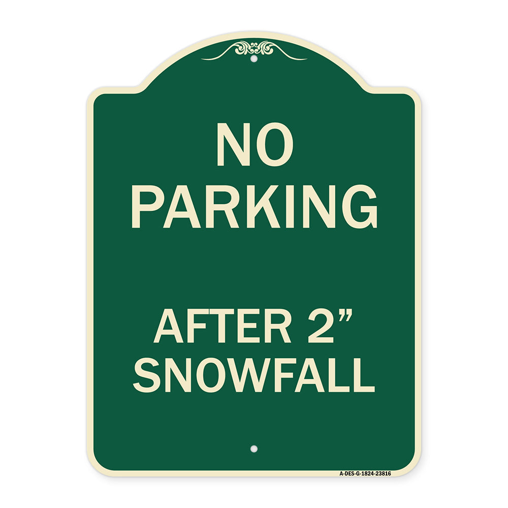 No Parking - After 2 Snowfall