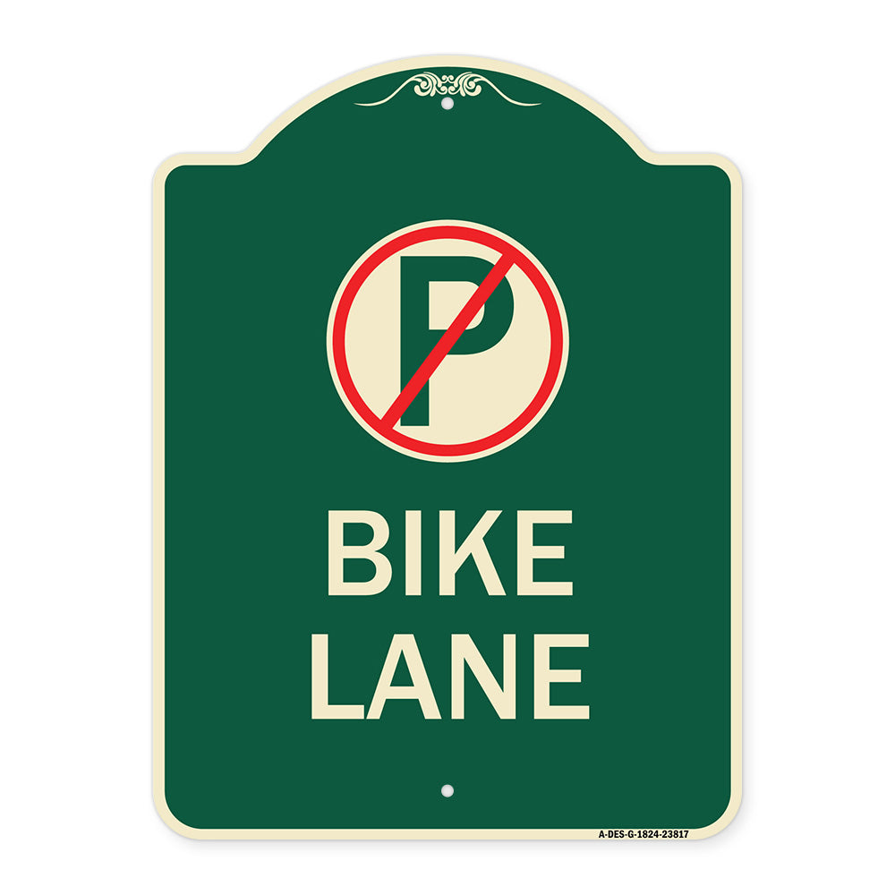 No Parking (Symbol) Bike Lane