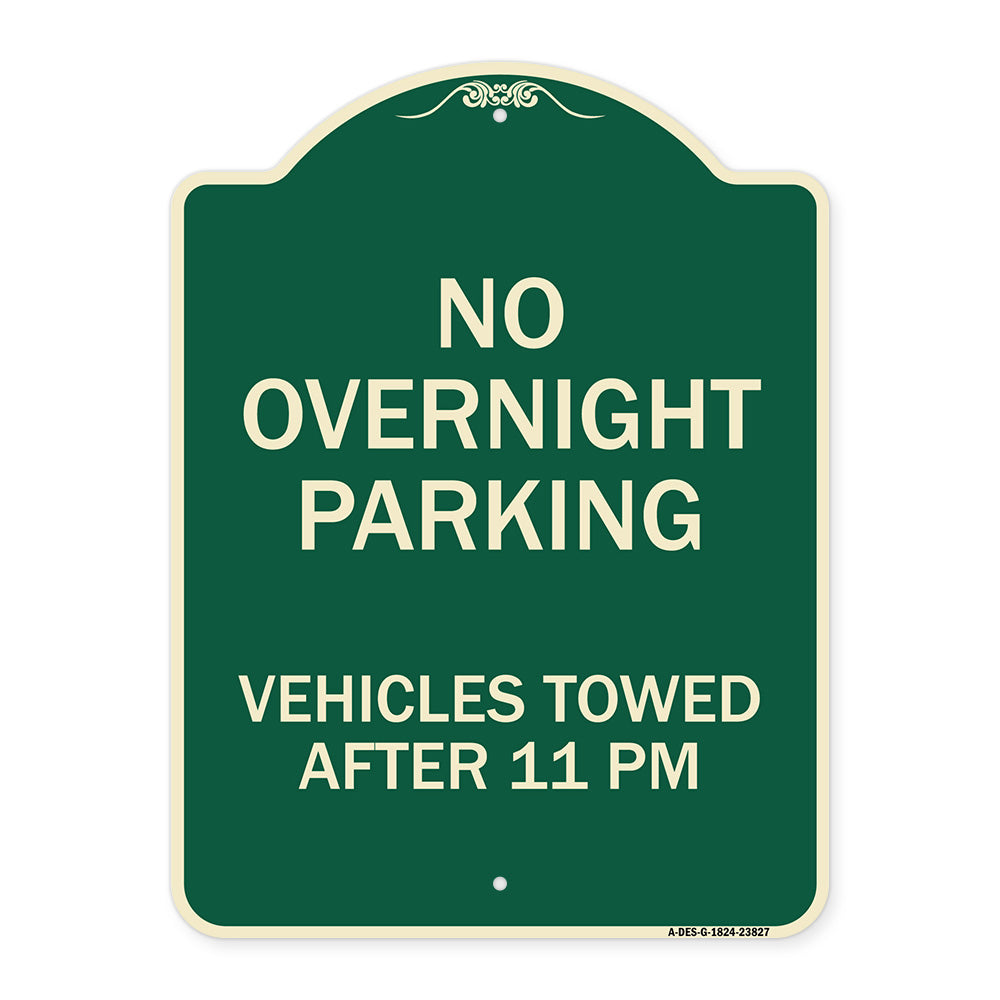 No Overnight Parking Vehicles Towed After 11 Pm
