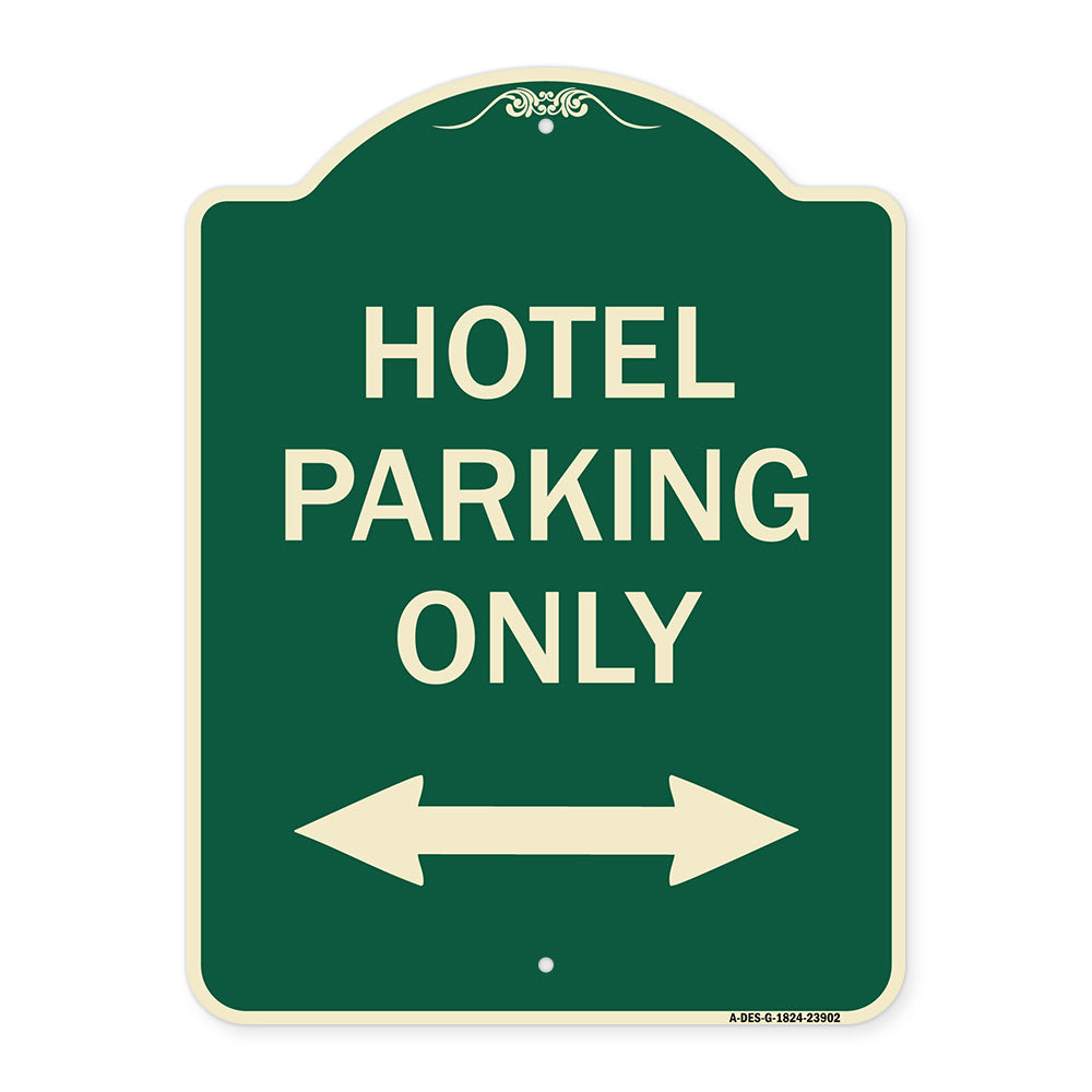 Hotel Parking Only (With Bidirectional Arrow)