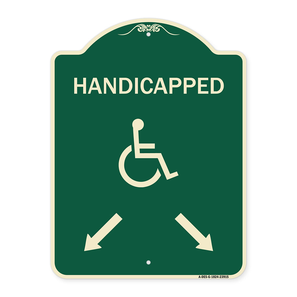 Handicapped Parking with Double Arrows