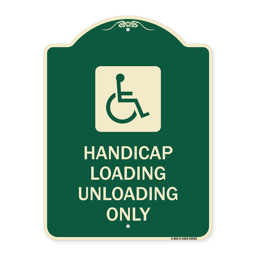 Handicap Loading Unloading Only (With Handicap Symbol)