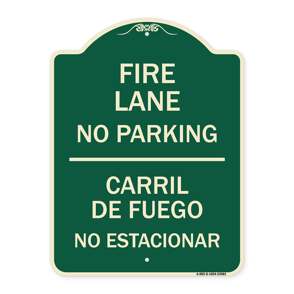 Fire Lane No Parking - Carril De Fuege No Esta Conar
