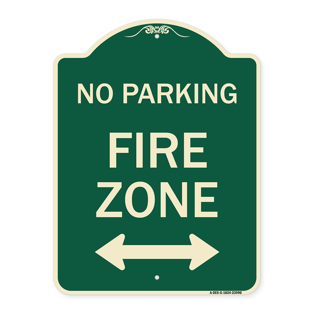 Fire Lane with Bidirectional Arrow