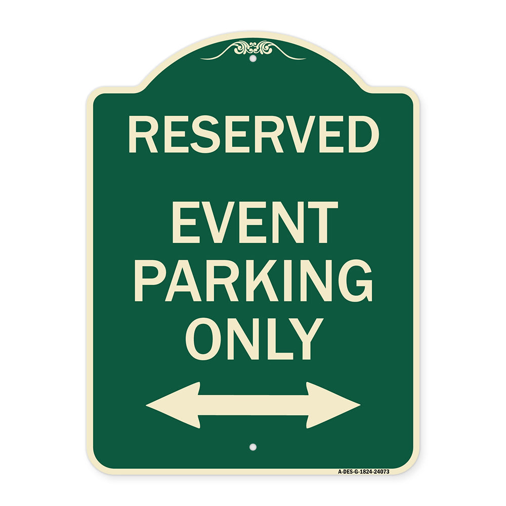 Event Parking Only (With Bidirectional Arrow)