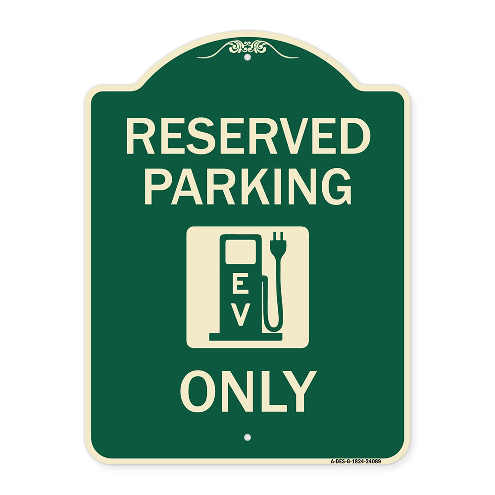 Ev Only (With Electric Vehicle Charging Station Graphic)