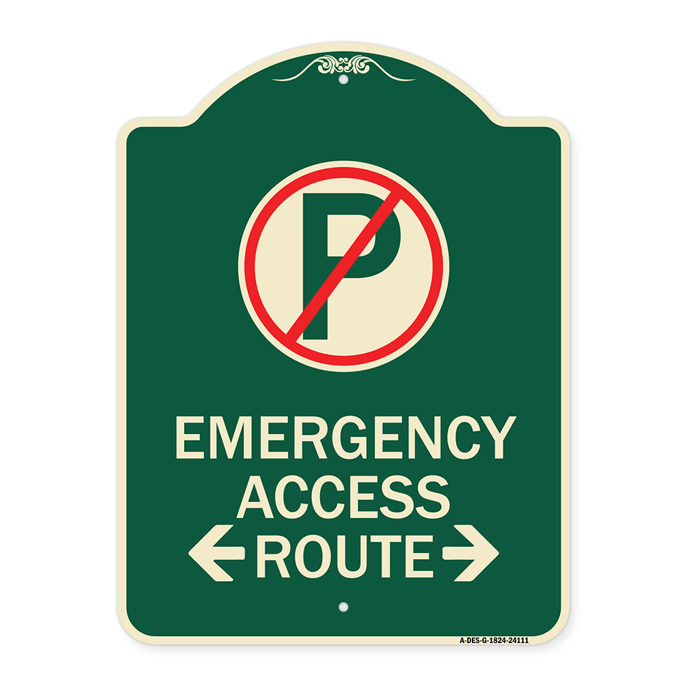 Emergency Access Route (With Bidirectional Arrow)