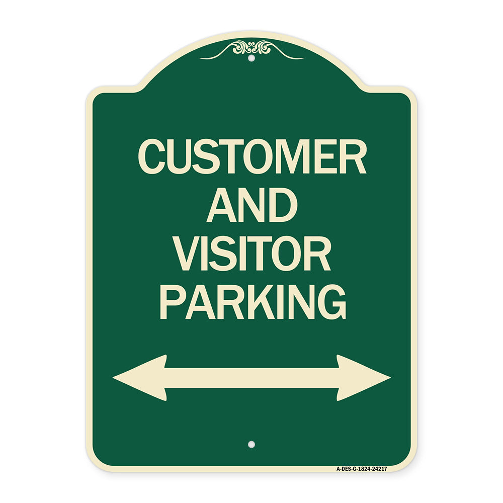 Customer and Visitor Parking (Bidirectional Arrow)