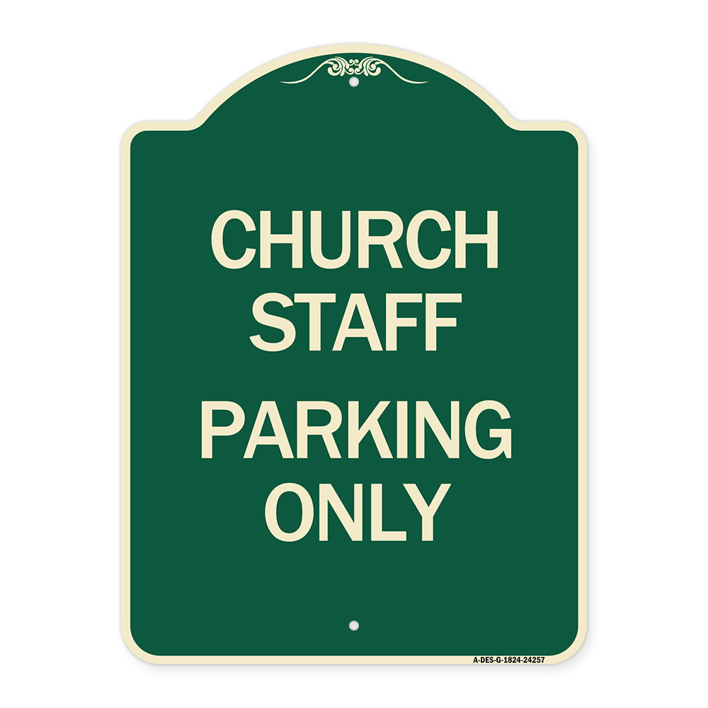 Church Staff Parking Only