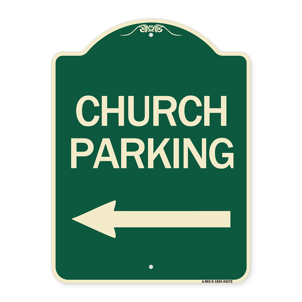 Church Parking (With Left Arrow)