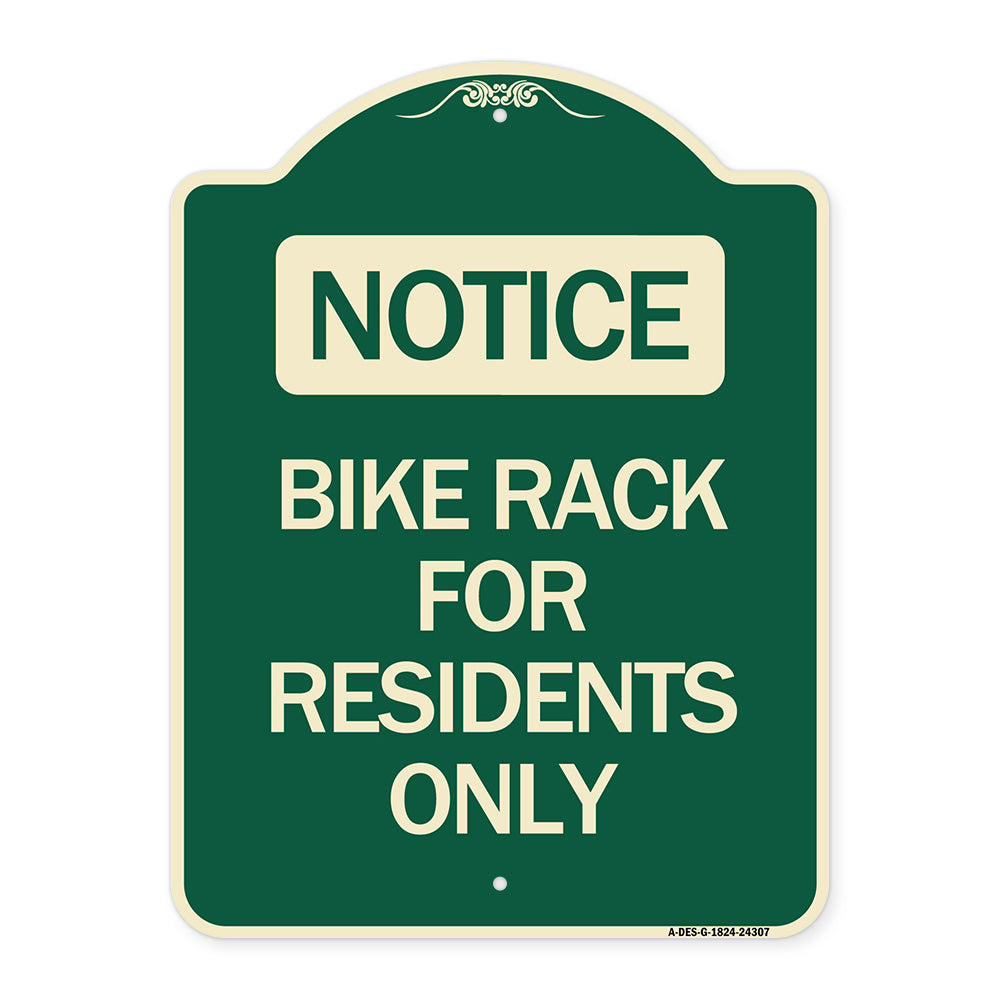 Bike Rack for Residents Only