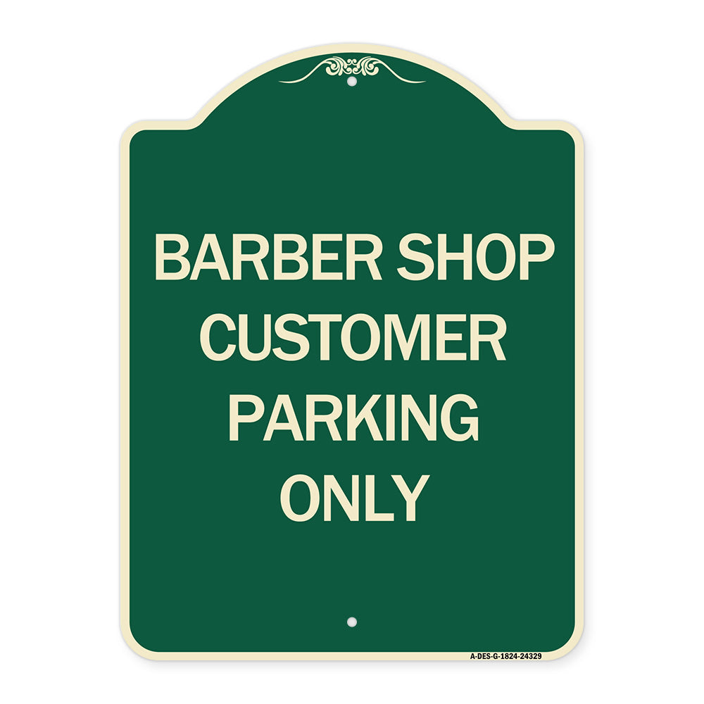 Barber Shop Customer Parking Only