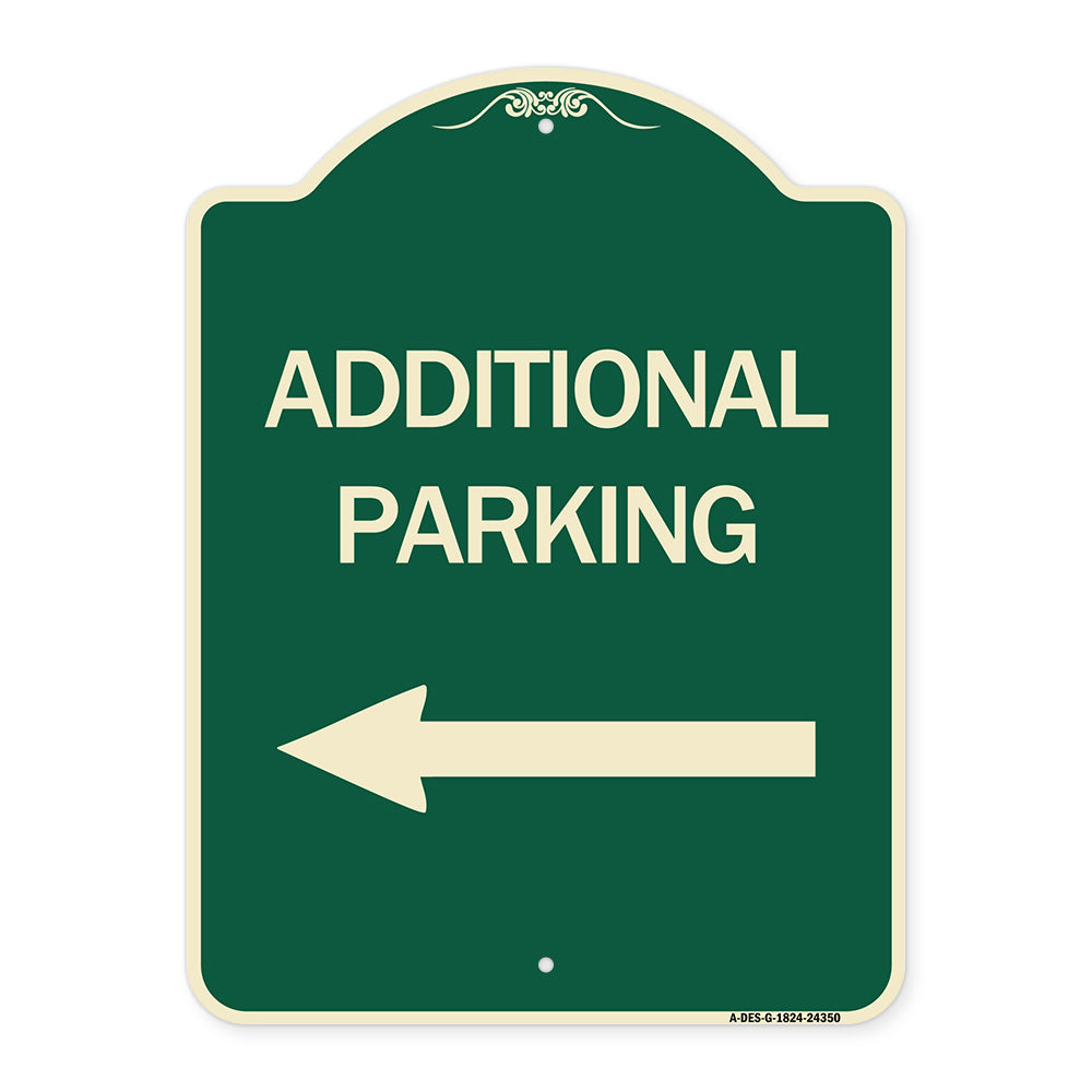 Additional Parking Sign (Left Arrow)