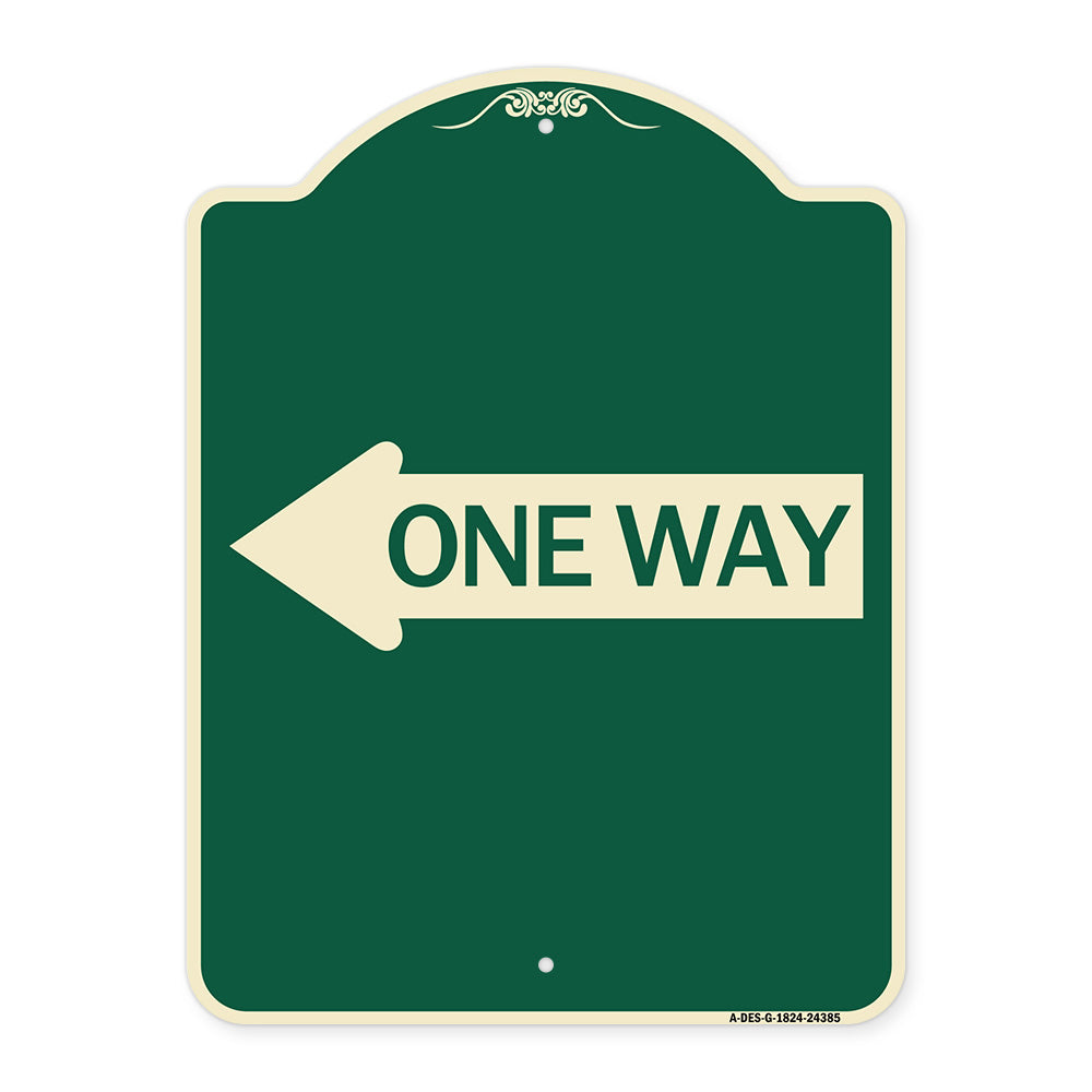 One Way (With Left Arrow)